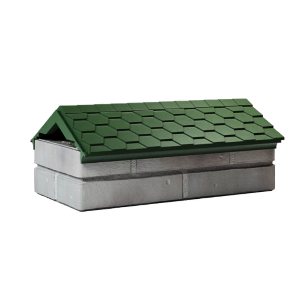 Парапет Zking Эверест Зеленый с посадкой на 1 кирпич (200/225/255мм) Новочебоксарск фото