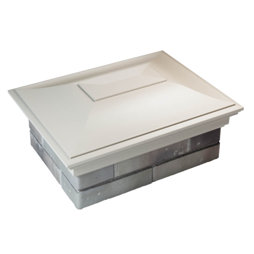 Колпак Zking Монблан Бежевый на столб 2х1.5 кирпича (515х385мм) Новочебоксарск фото