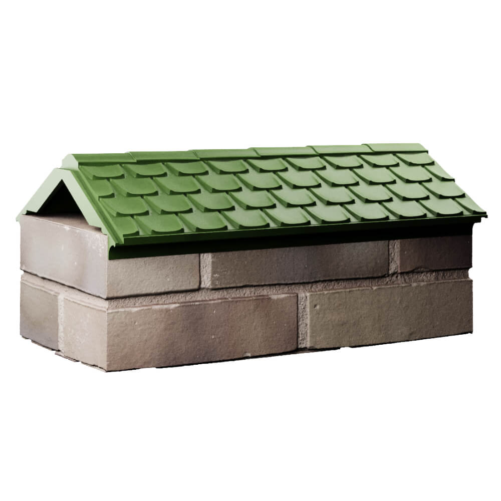 Парапет Zking Эльбрус Зеленый с посадкой на 1 кирпич (255мм) Новочебоксарск фото