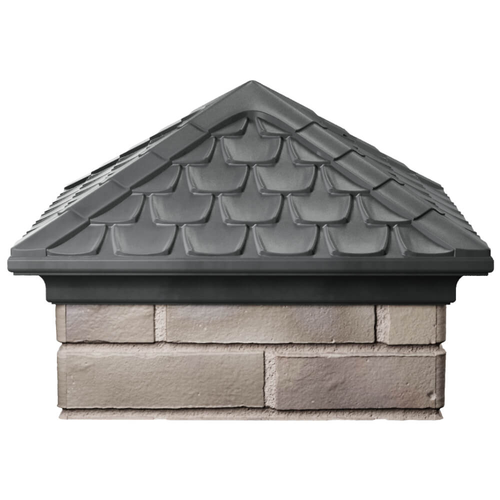 Колпак Zking Эльбрус Серый на столб 1.5х1.5 кирпича (385х385мм) Новочебоксарск фото