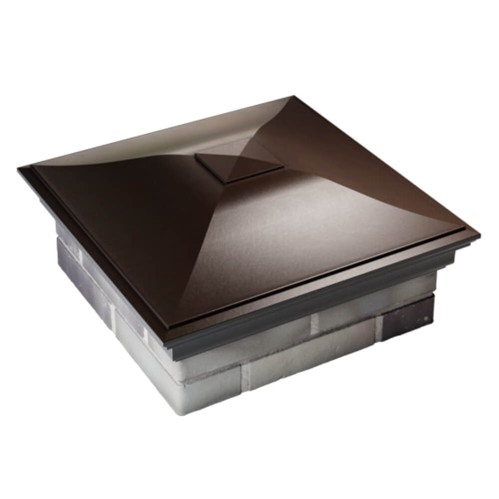 Колпак Zking Монблан Коричневый на столб 2х2 кирпича (515х515мм) Новочебоксарск фото