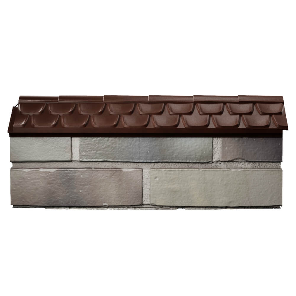 Парапет Zking Эльбрус Коричневый с посадкой на 0.5 кирпича (130мм) в Новочебоксарске фото