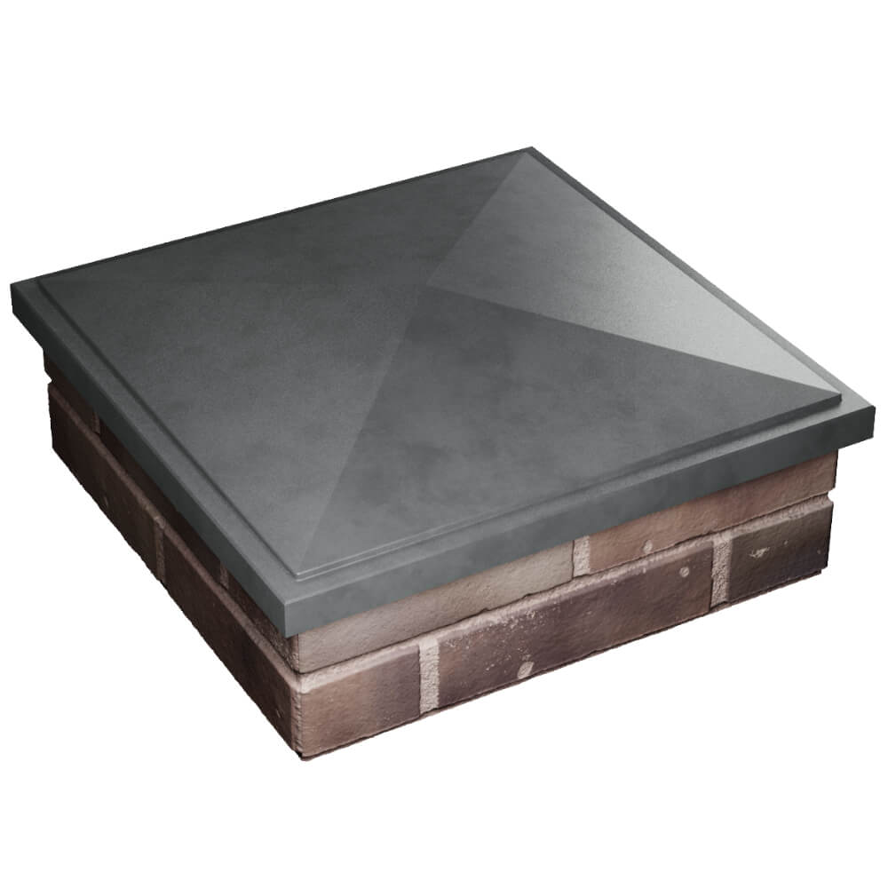 Колпак Zking БонаМоно Серый на столб 2х2 кирпича (515х515, 530х530мм) в Новочебоксарске фото