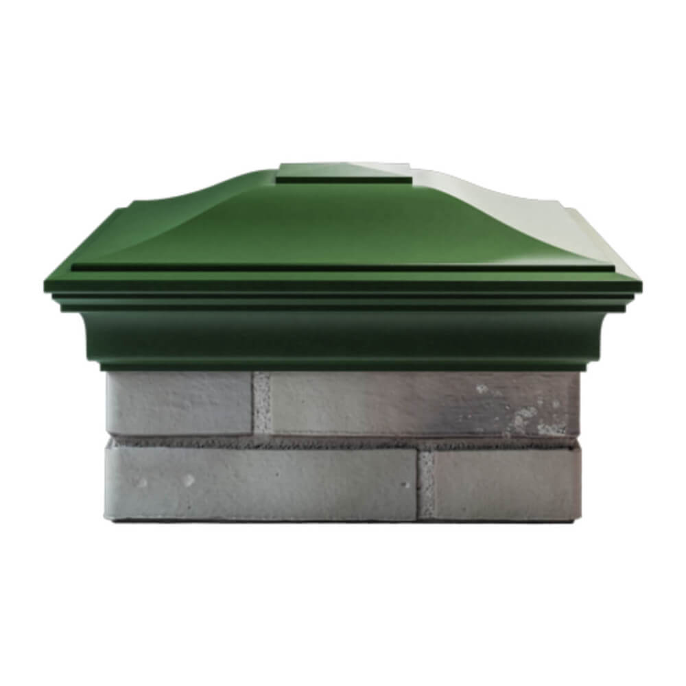 Колпак Zking Монблан Зеленый на столб 1.5х1.5 еврокирпича 0.7НФ (355х355мм) Новочебоксарск фото