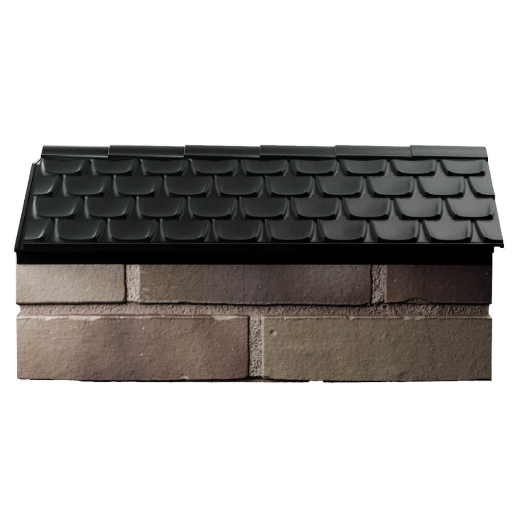 Парапет Zking Эльбрус Черный с посадкой на 1 кирпич (255мм) в Новочебоксарске фото