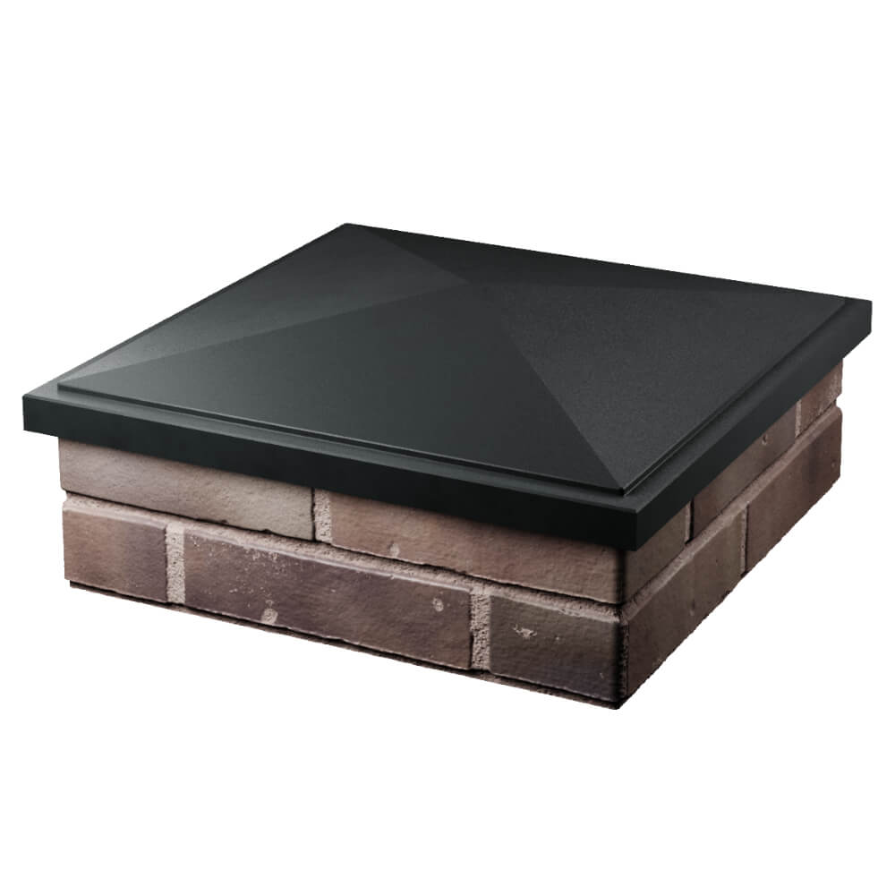 Колпак Zking БонаМоно Черный на столб 2х2 кирпича (515х515, 530х530мм) в Новочебоксарске фото