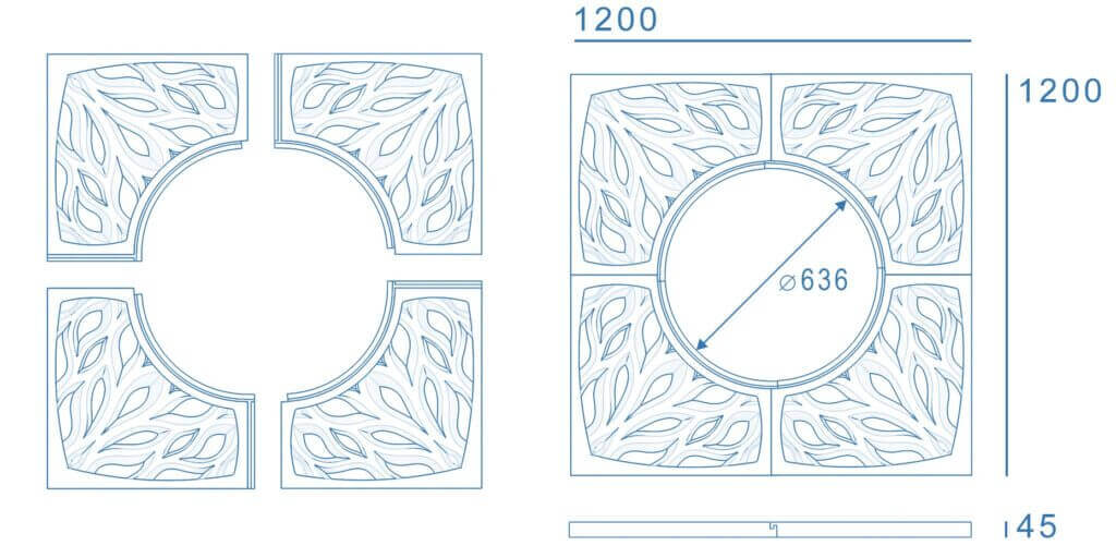 Приствольная решетка для дерева ZKING CRUST 1.2х1.2м Черная в Новочебоксарске фото