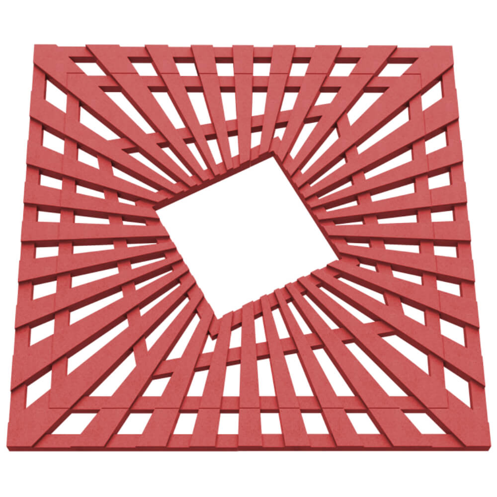 Приствольная решетка для дерева ZKING ATMOSPHERE 1.2х1.2м Красная в Новочебоксарске фото