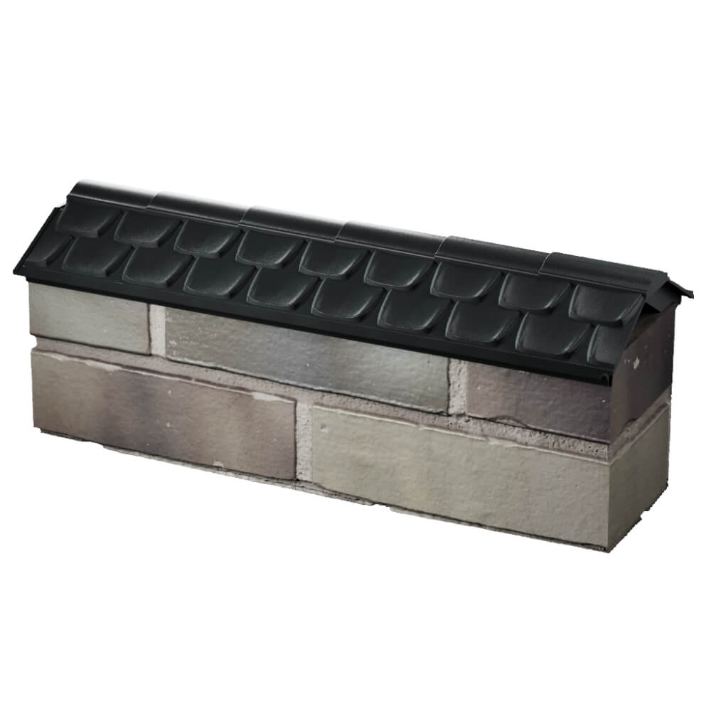 Парапет Zking Эльбрус Черный с посадкой на 0.5 кирпича (130мм) в Новочебоксарске фото