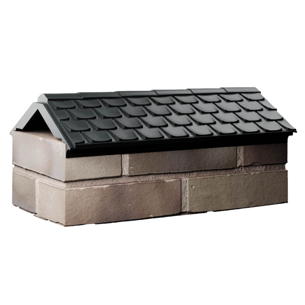 Парапет Zking Эльбрус Черный с посадкой на 1 кирпич (255мм) Новочебоксарск фото