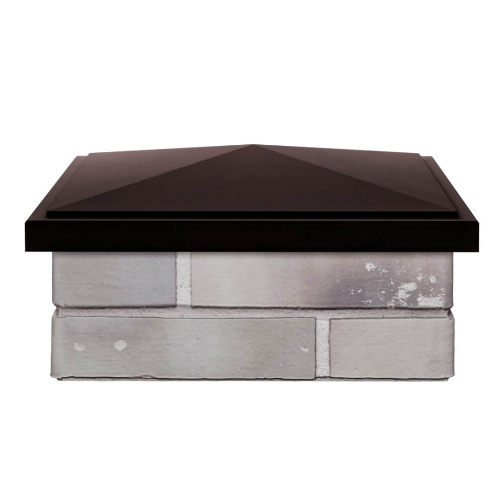 Колпак Zking БонаМоно Коричневый на столб 1.5х1.5 кирпича (385х385, 400х400мм) Новочебоксарск фото