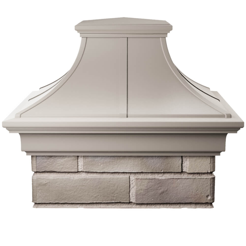 Колпак Zking Монблан Премиум Бежевый на столб 1.5х1.5 кирпича (385х385мм) Новочебоксарск фото