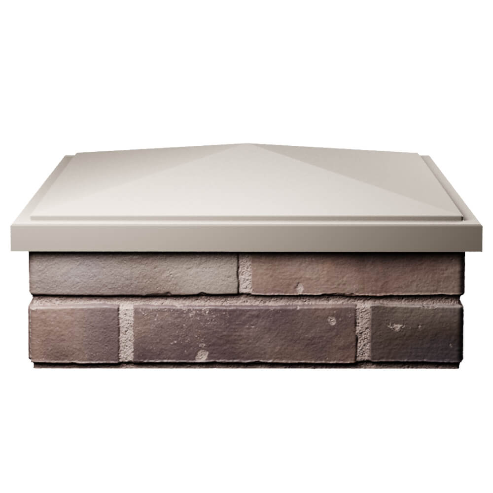 Колпак Zking БонаМоно Бежевый на столб 2х2 кирпича (515х515, 530х530мм) Новочебоксарск фото