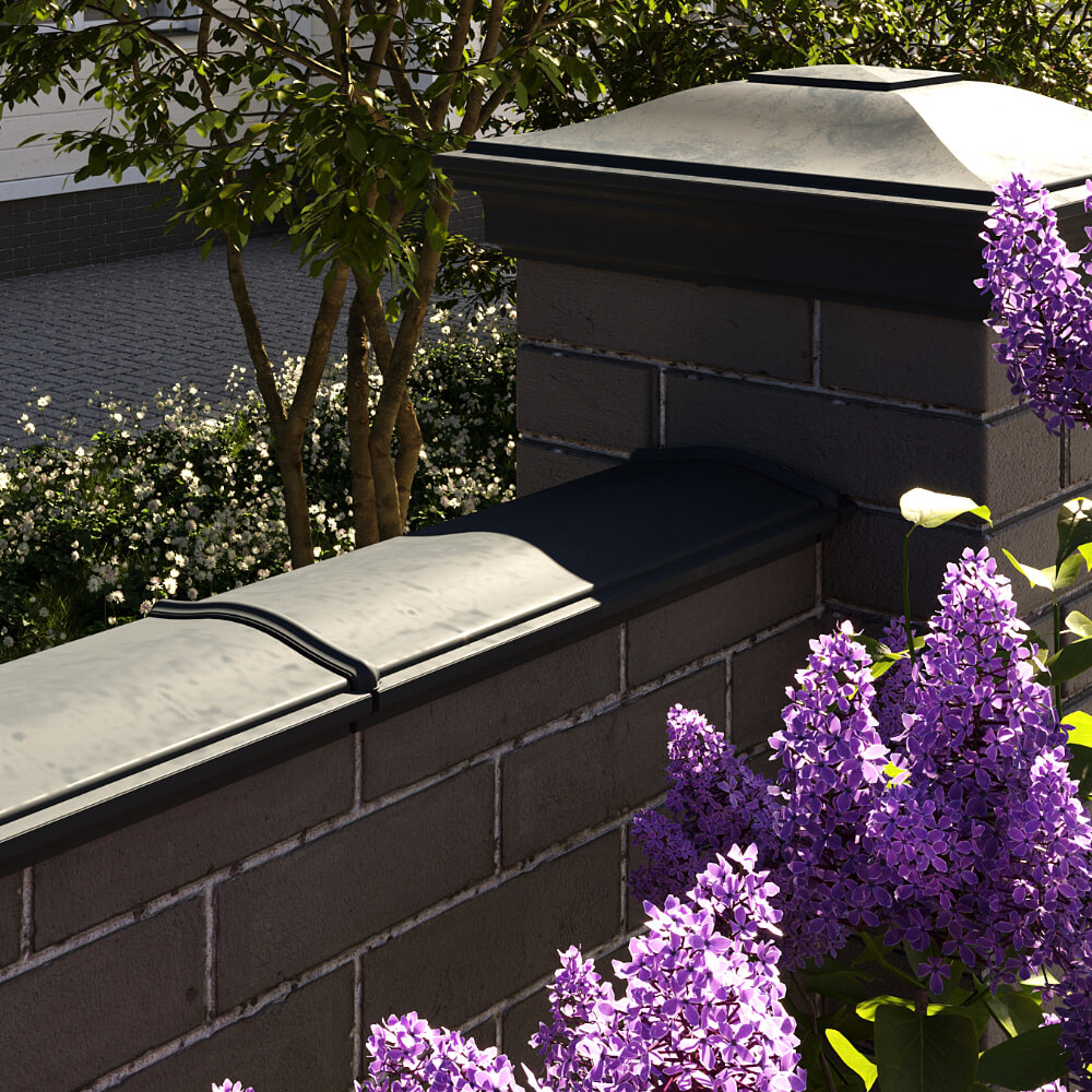 Парапет Zking Монблан Черный посадка на 0.5 кирпича (130мм) в Новочебоксарске фото