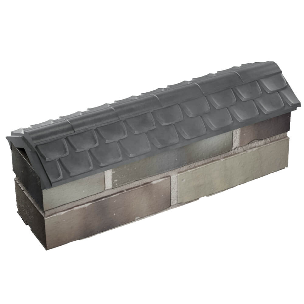 Парапет Zking Эльбрус Серый с посадкой на 0.5 кирпича (130мм) в Новочебоксарске фото