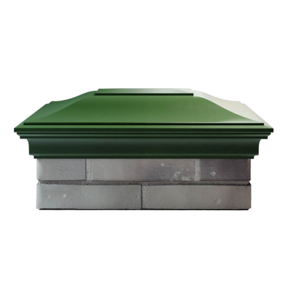 Колпак Zking Монблан Зеленый на столб 2х1.5 кирпича (515х385мм) в Новочебоксарске фото