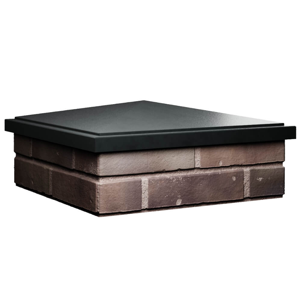 Колпак Zking БонаМоно Черный на столб 2х2 кирпича (515х515, 530х530мм) в Новочебоксарске фото