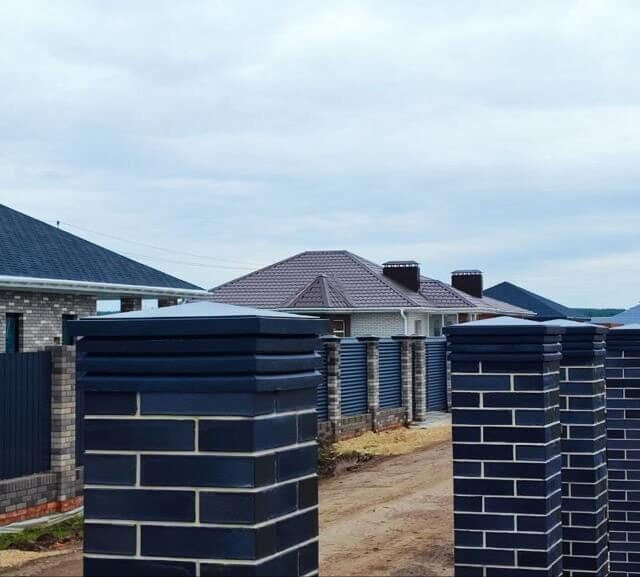 Колпак Zking Бона ХайТек Серый на столб 1.5х1.5 кирпича (385х385мм) в Новочебоксарске фото