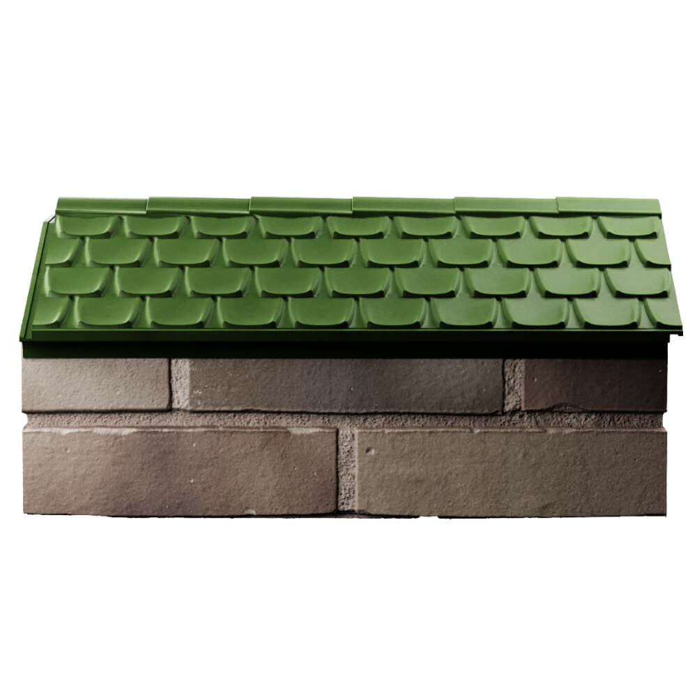 Парапет Zking Эльбрус Зеленый с посадкой на 1 кирпич (255мм) в Новочебоксарске фото