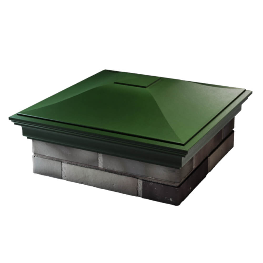 Колпак Zking Монблан Зеленый на столб 2х2 кирпича (515х515мм) в Новочебоксарске фото