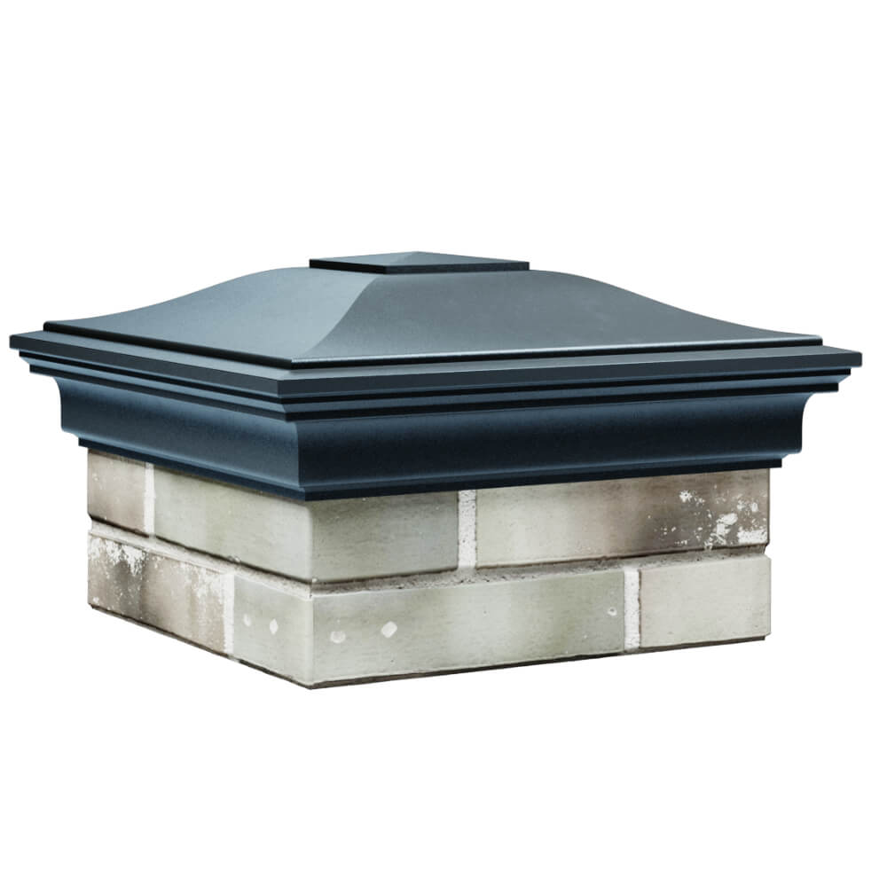 Колпак Zking Монблан Серый на столб 1.5х1.5 кирпича (385х385мм) в Новочебоксарске фото