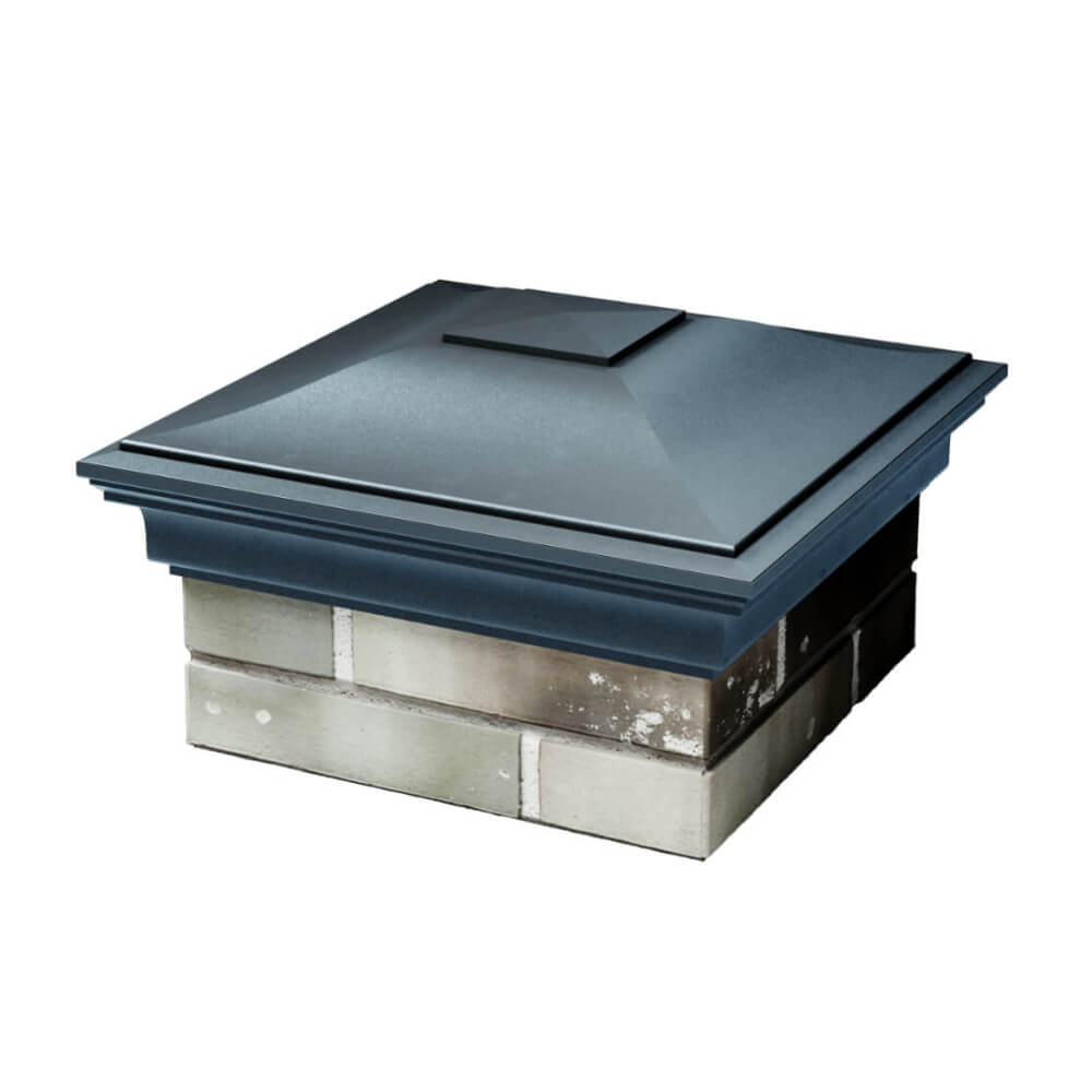 Колпак Zking Монблан Серый на столб 1.5х1.5 еврокирпича 0.7НФ (355х355мм) в Новочебоксарске фото