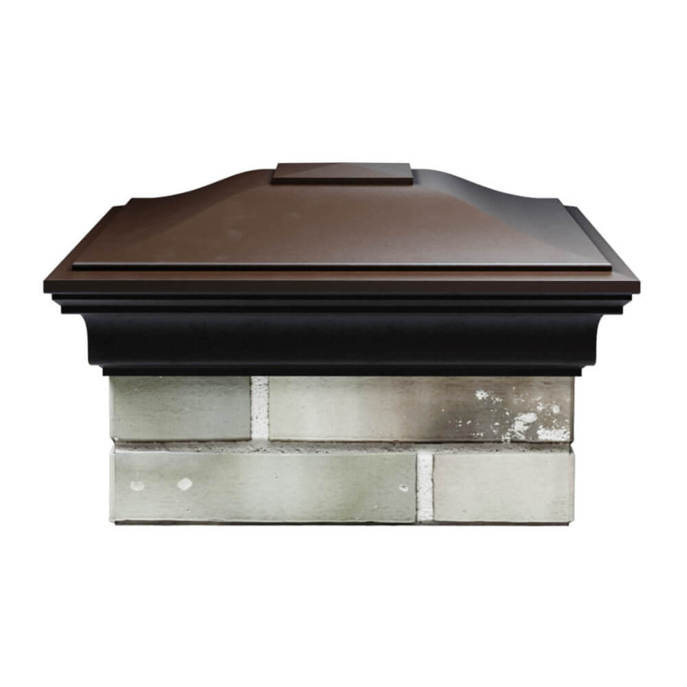 Колпак Zking Монблан Коричневый на столб 1.5х1.5 еврокирпича 0.7НФ (355х355мм) Новочебоксарск фото