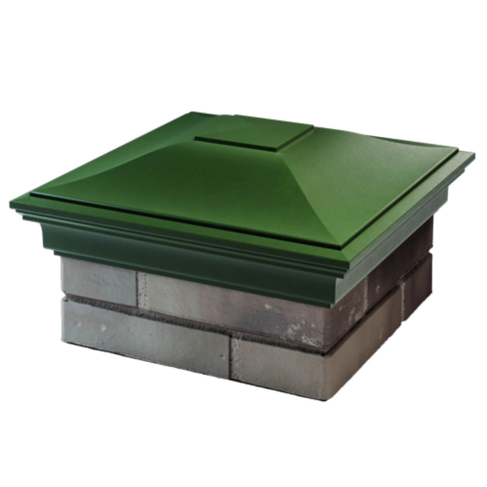 Колпак Zking Монблан Зеленый на столб 1.5х1.5 кирпича (385х385мм) в Новочебоксарске фото