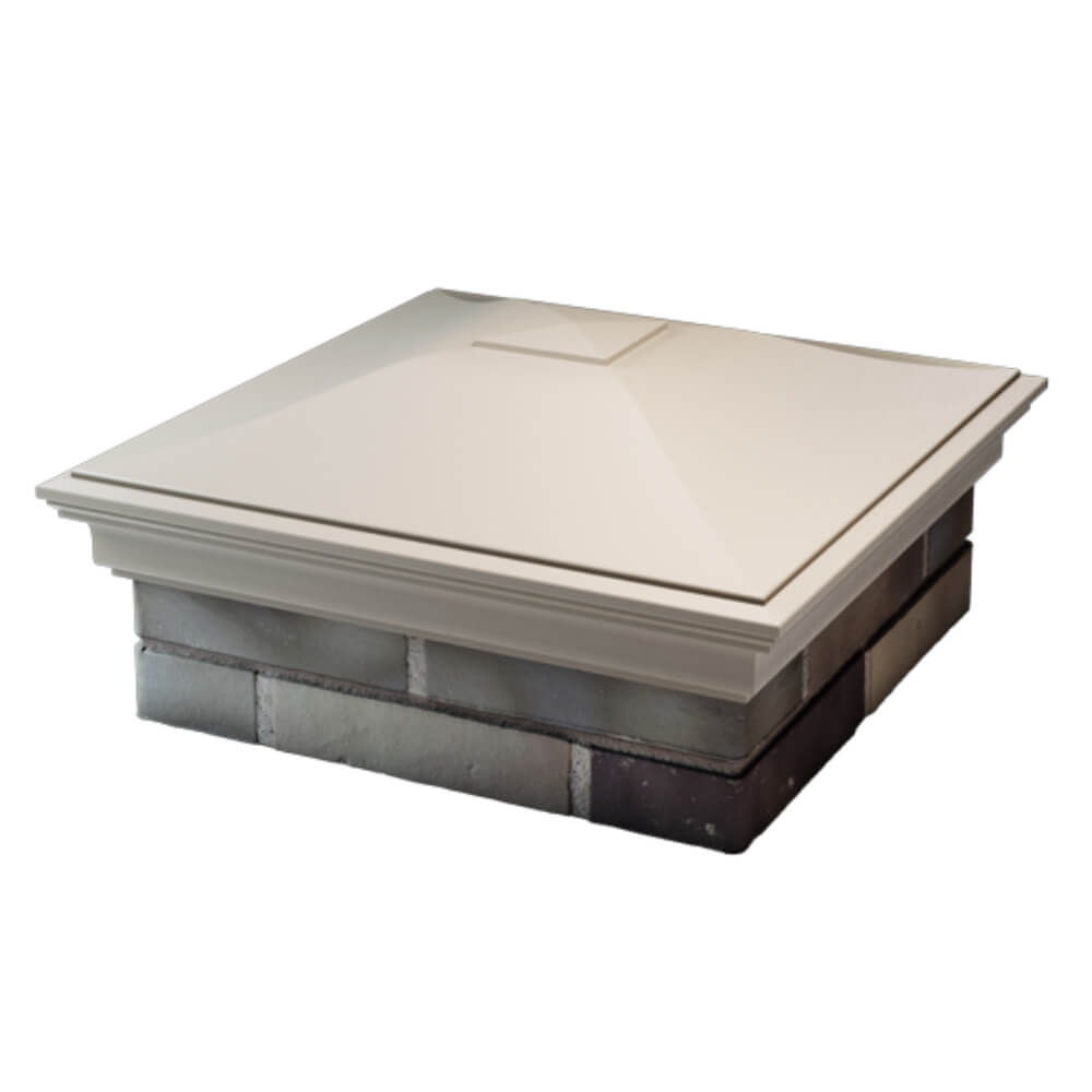 Колпак Zking Монблан Бежевый на столб 2х2 кирпича (515х515мм) в Новочебоксарске фото