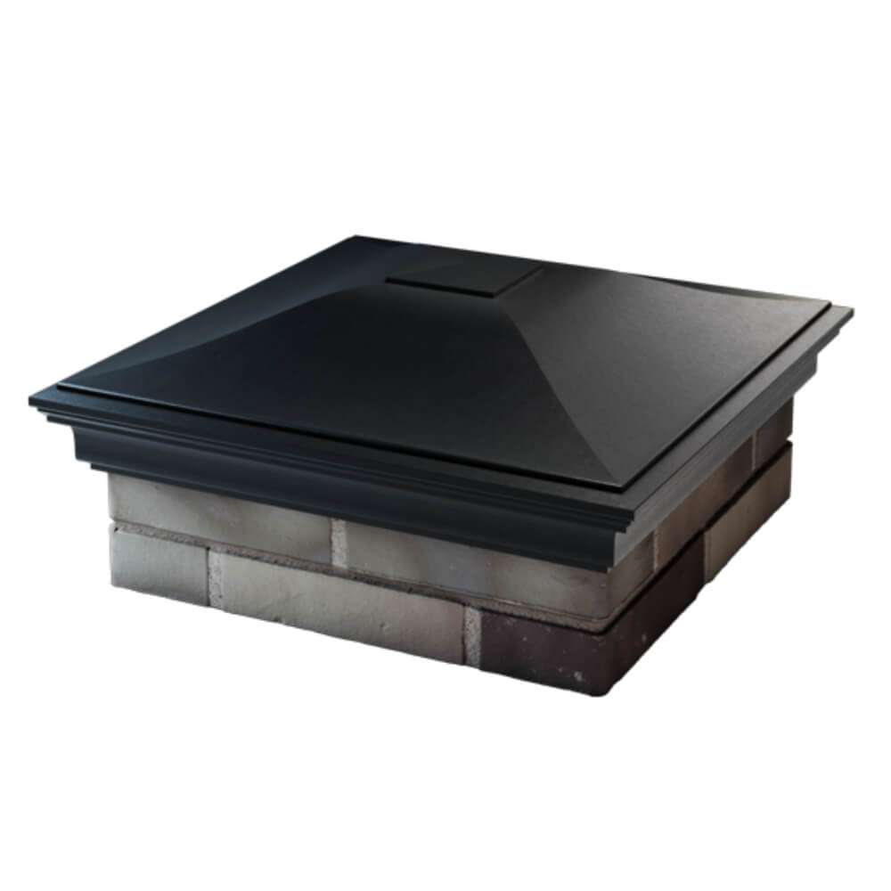 Колпак Zking Монблан Черный на столб 2х2 кирпича (515х515мм) в Новочебоксарске фото