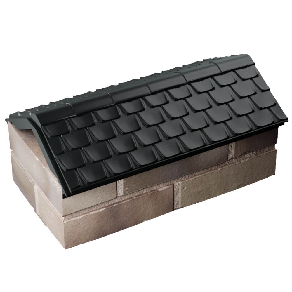 Парапет Zking Эльбрус Черный с посадкой на 1 кирпич (255мм) в Новочебоксарске фото