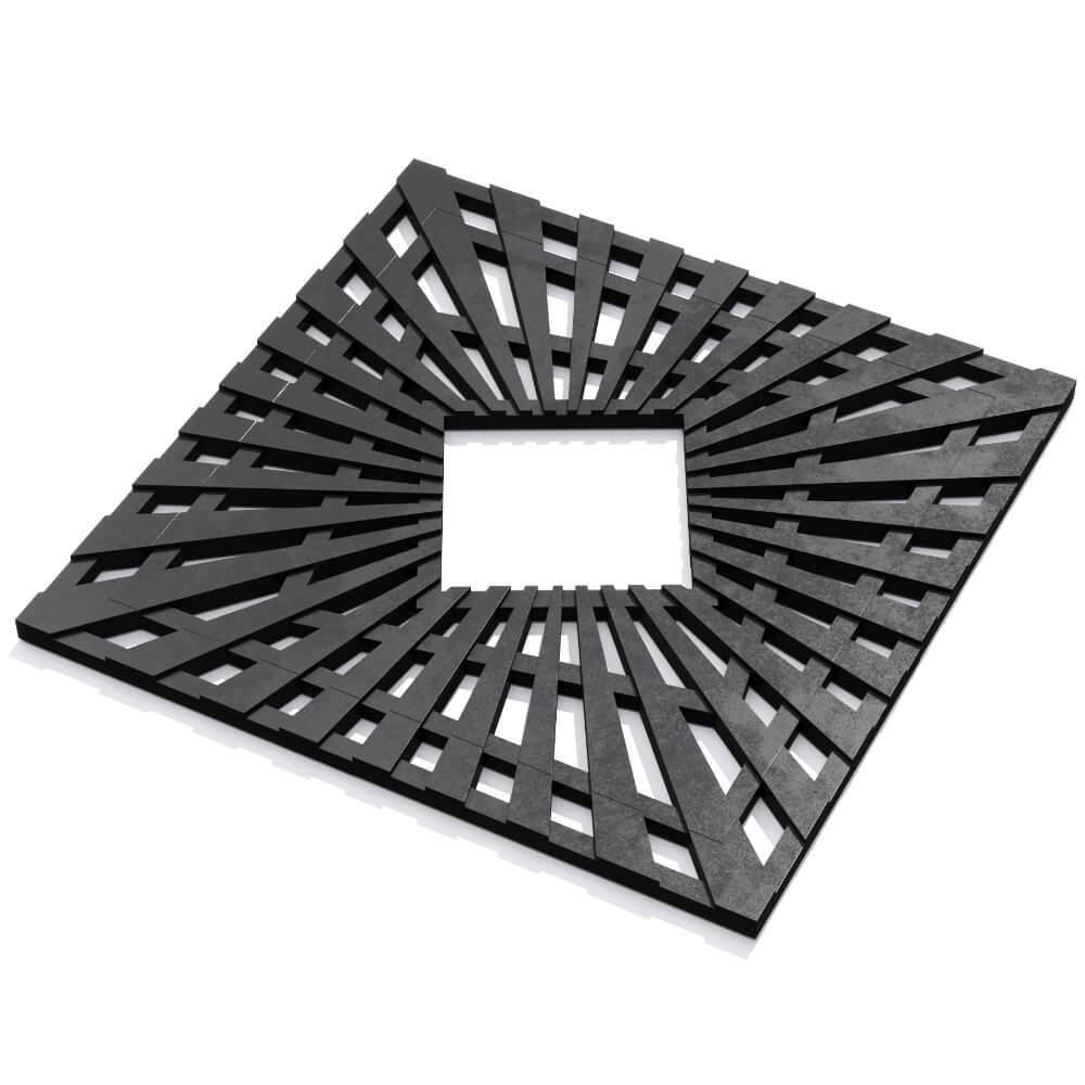 Приствольная решетка для дерева ZKING ATMOSPHERE 1.2х1.2м Черная в Новочебоксарске фото