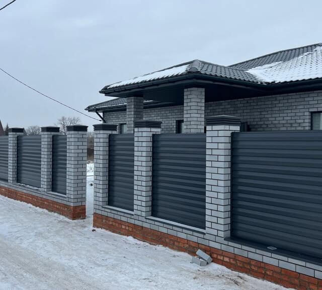 Колпак Zking Бона ХайТек Серый на столб 1.5х1.5 кирпича (385х385мм) в Новочебоксарске фото