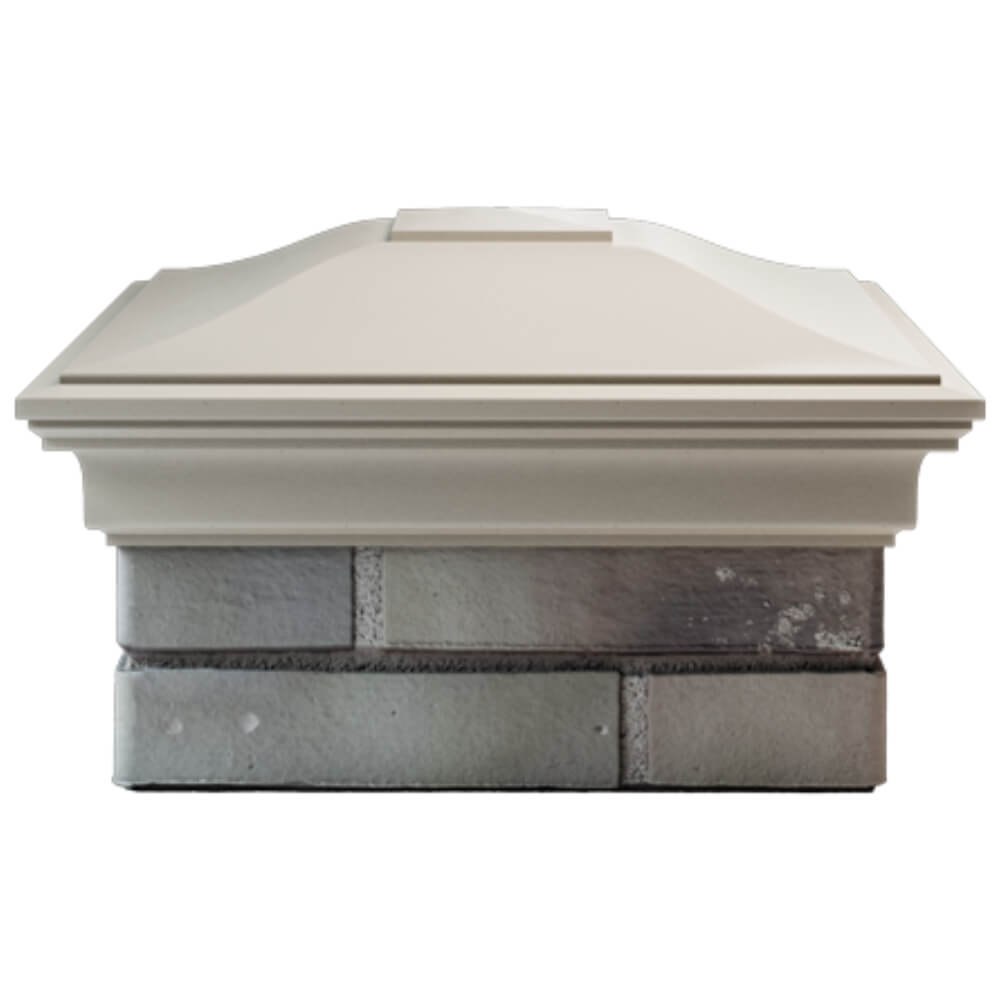 Колпак Zking Монблан Бежевый на столб 1.5х1.5 кирпича (385х385мм) Новочебоксарск фото