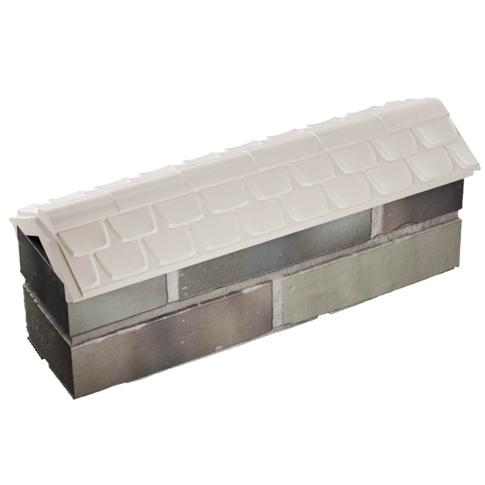Парапет Zking Эльбрус Бежевый с посадкой на 0.5 кирпича (130мм) в Новочебоксарске фото