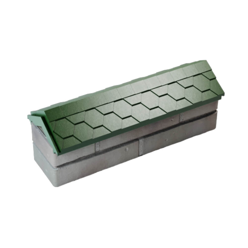 Парапет Zking Эверест Зеленый с посадкой на 0.5 кирпича (130мм) в Новочебоксарске фото