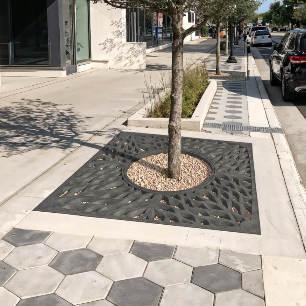 Приствольная решетка для дерева ZKING CRUST 2х2м Черная в Новочебоксарске фото