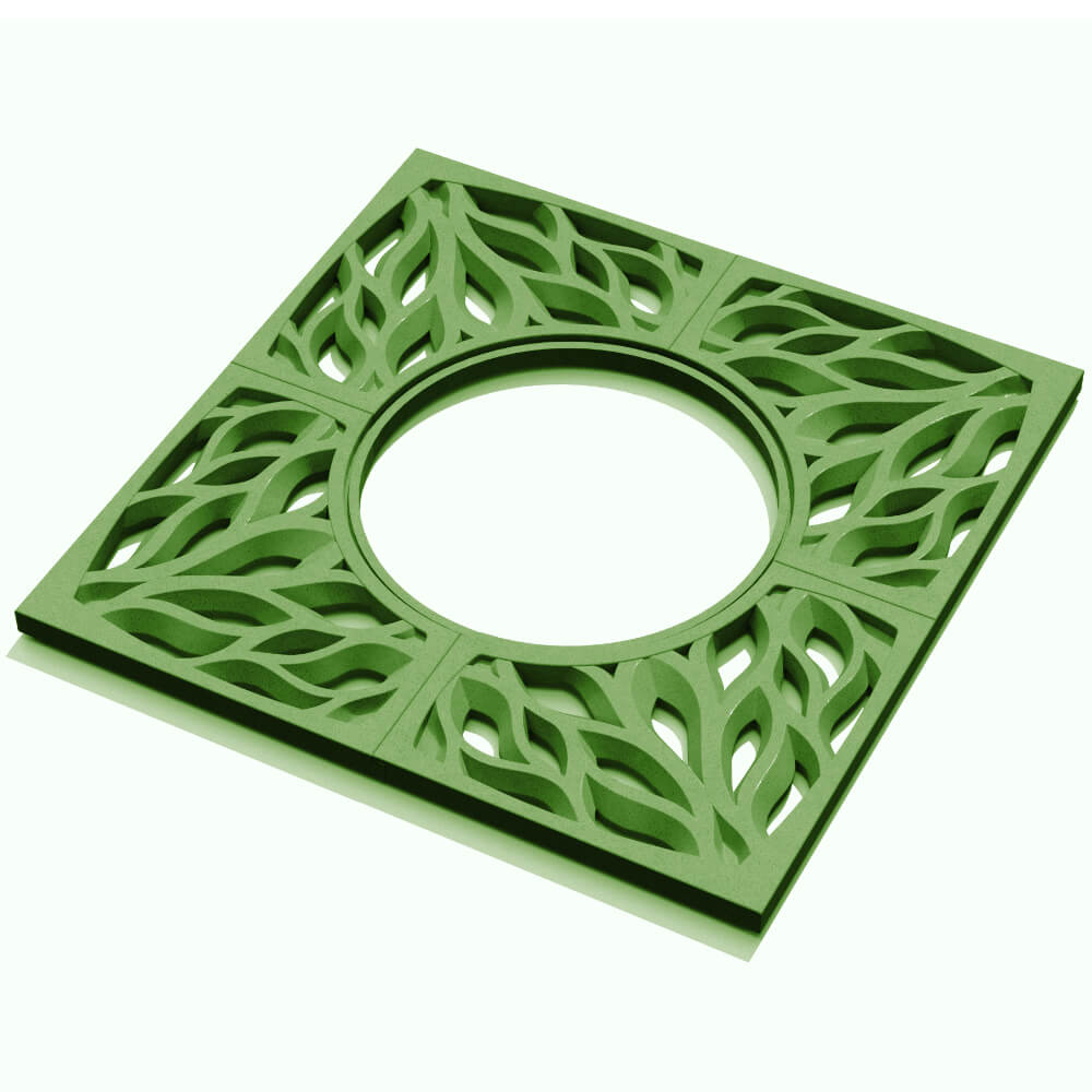 Приствольная решетка для дерева ZKING CRUST 1.2х1.2м Зеленая в Новочебоксарске фото