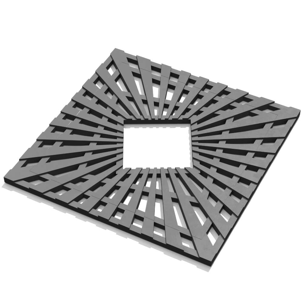 Приствольная решетка для дерева ZKING ATMOSPHERE 1.2х1.2м Серая в Новочебоксарске фото