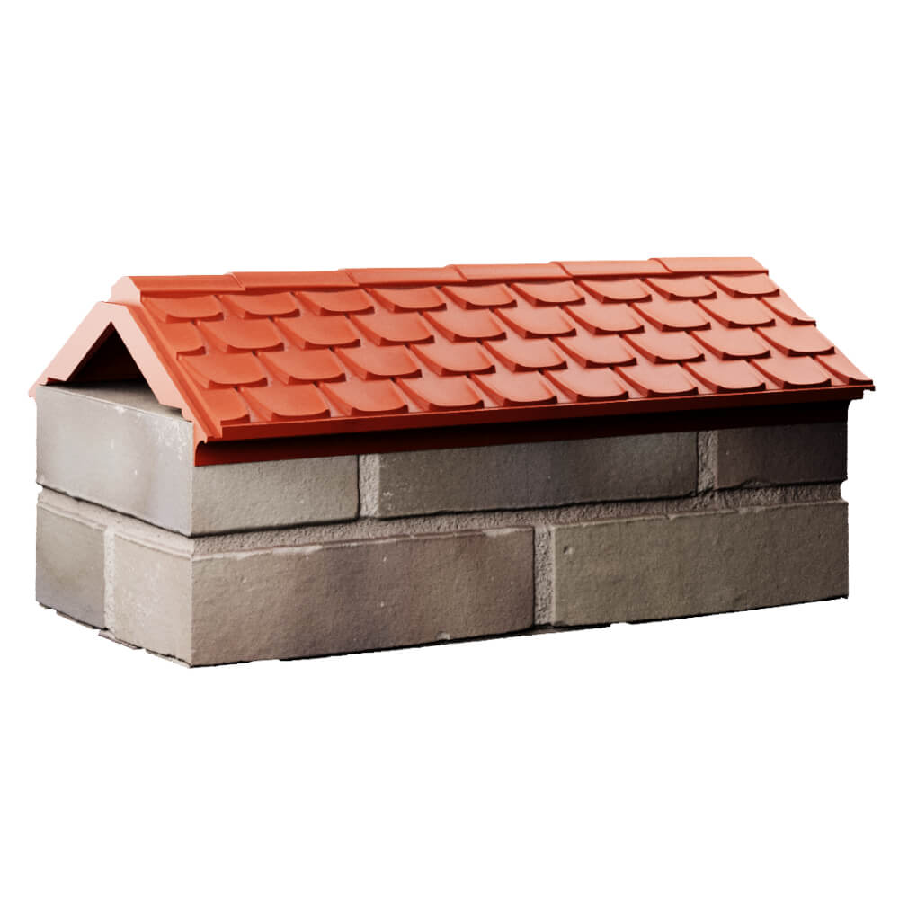 Парапет Zking Эльбрус Красный с посадкой на 1 кирпич (255мм) Новочебоксарск фото