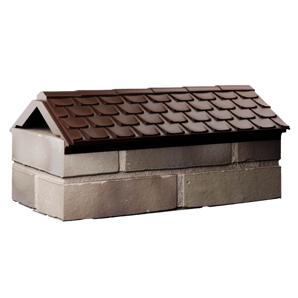 Парапет Zking Эльбрус Коричневый с посадкой на 1 кирпич (255мм) Новочебоксарск фото