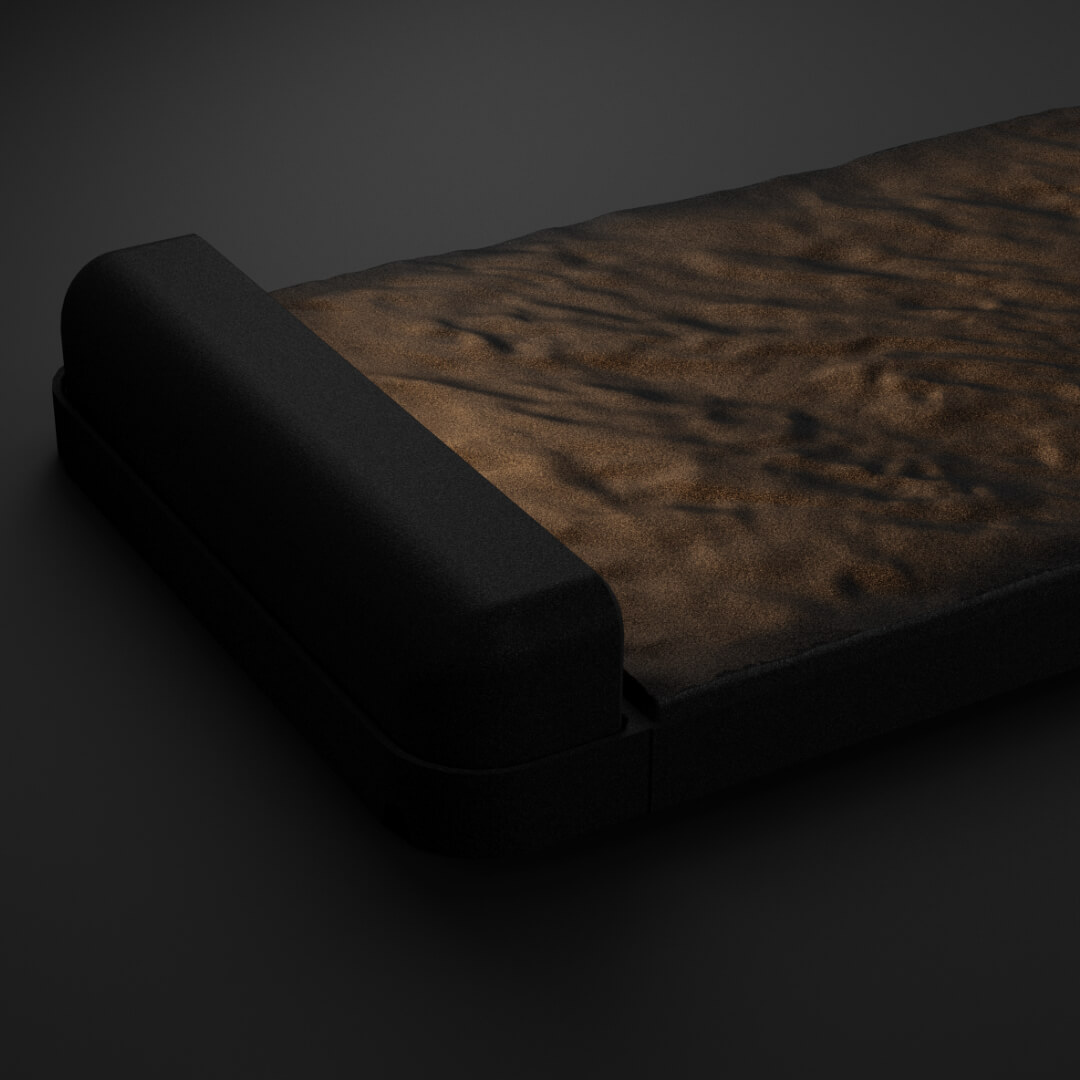 LED Светильник для шаговой плиты STONE Черный Сланец 330х75х98мм в Новочебоксарске фото