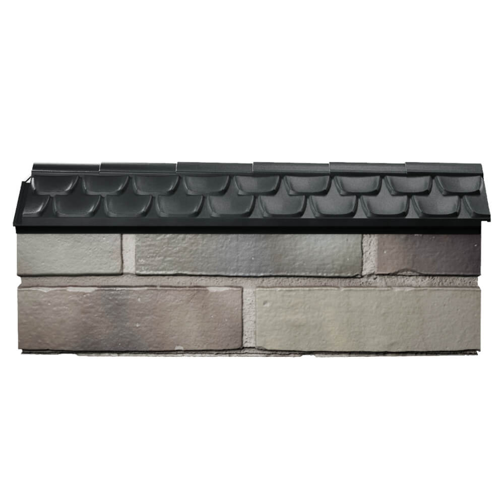 Парапет Zking Эльбрус Черный с посадкой на 0.5 кирпича (130мм) в Новочебоксарске фото