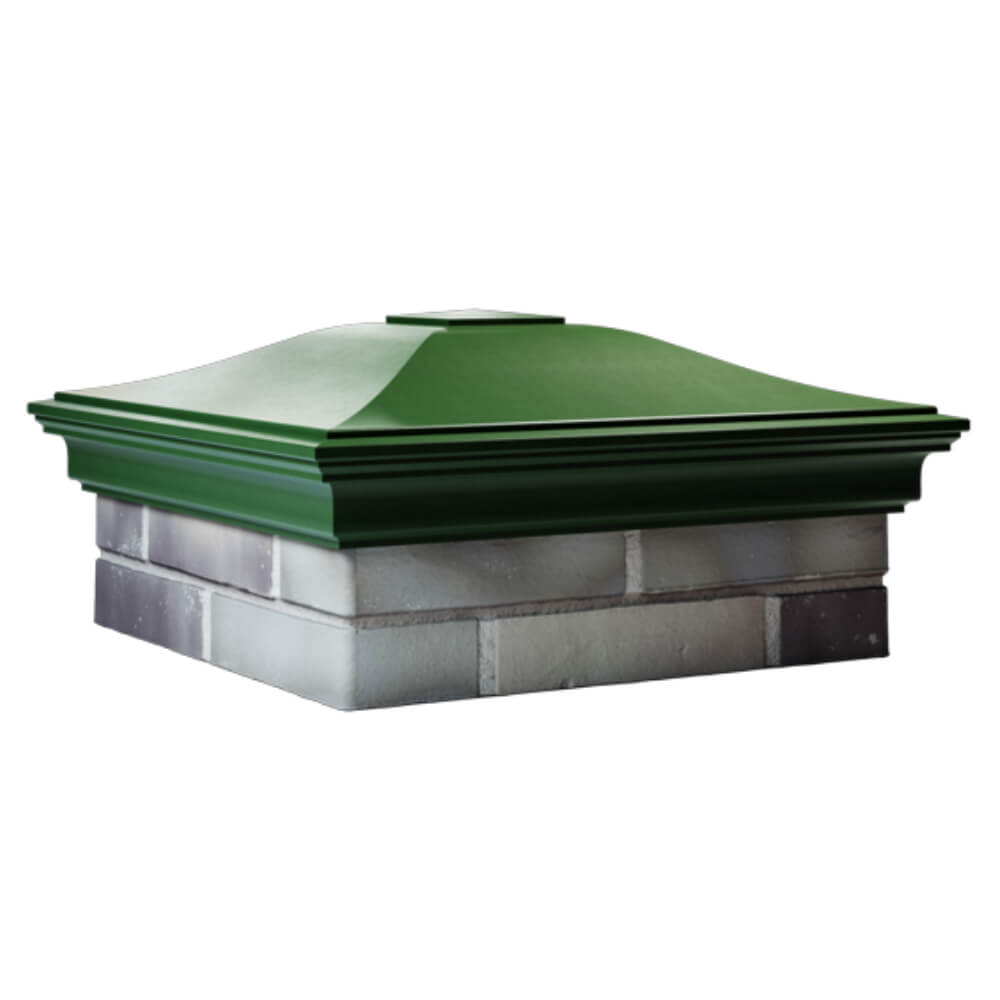 Колпак Zking Монблан Зеленый на столб 2х2 кирпича (515х515мм) в Новочебоксарске фото