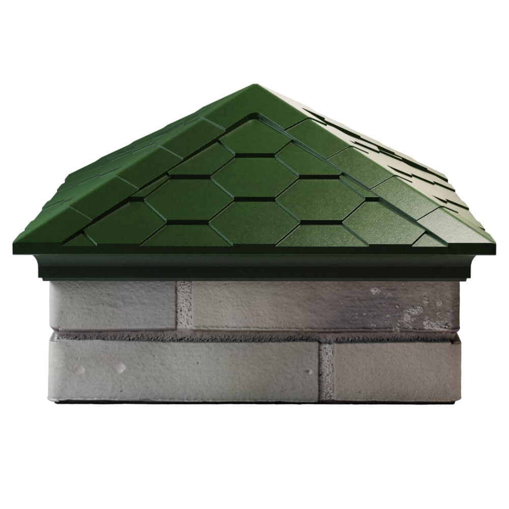 Колпак Zking Эверест Зеленый на столб 1.5х1.5 кирпича (390х390мм) Новочебоксарск фото